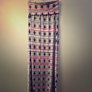 Pink stripped maxi shirt